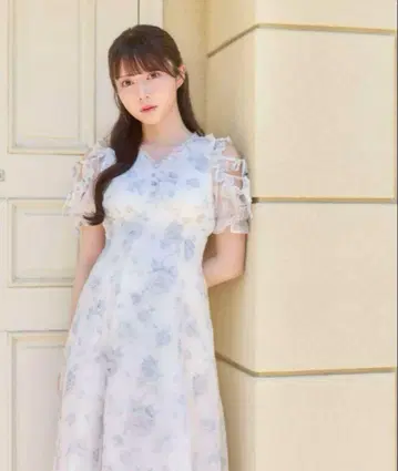 꽃무늬 프릴 플레어 OP 미나세 사라라