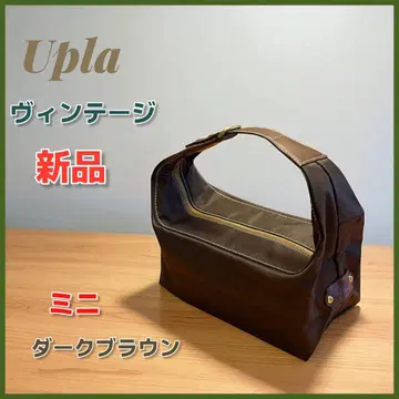 새상품 UPLA 우프라 미니 보트형 보스턴 백 다크 브라운