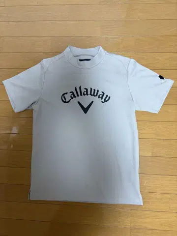 Callaway 모크넥 셔츠 M 사이즈 라이트 그레이