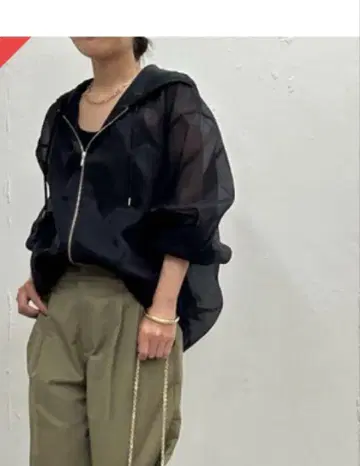 라운지 드레스 오간자 후드티 블랙 프리 사이즈