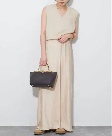 plage Satin Bias 스커트 베이지 36