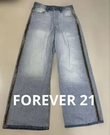 FOREVER 21 인사이드 아웃 라이트 블루 데님