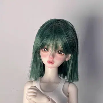 인형 가발 7-8인치 초록색 그린