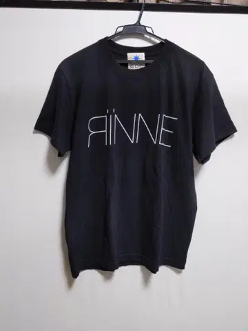 GDC RINNE 로고 블랙 티셔츠 M