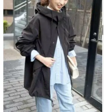 Spick and Span P/Ny 발수 스노우 카모 후드 코트
