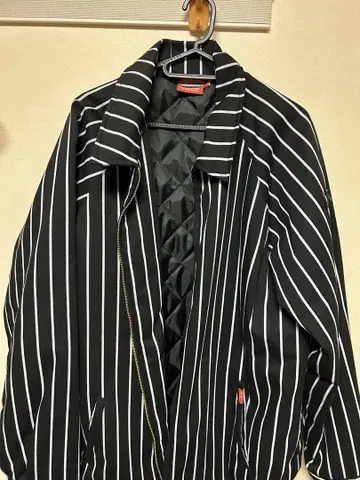 Cookman 스트라이프 패턴 점퍼 XL