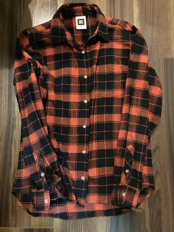 스웨거 플란넬 셔츠 빨간색