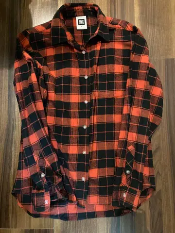 스웨거 플란넬 셔츠 빨간색