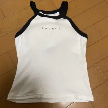 신상 CRONOS 탱크탑 M 화이트/블랙