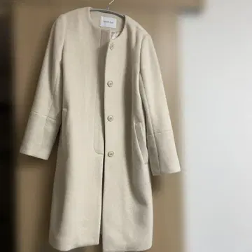 Spick & Span 롱 코트 크림색 38