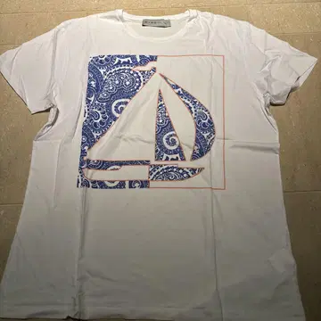 ETRO 세일링 보트 프린트 티셔츠 XL 클리닝 완료
