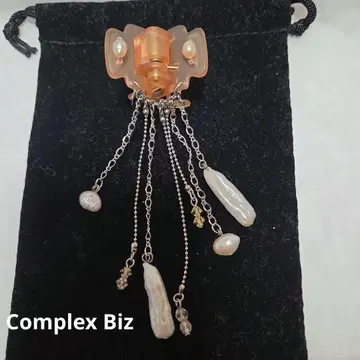 Complex Biz 헤어 클립 핑크 3cm