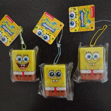 스폰지밥 키링 3세트