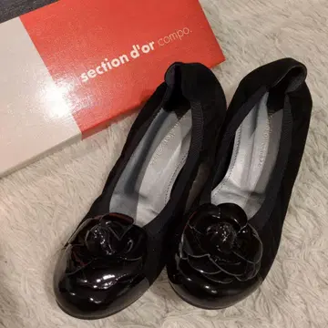 section d'or 블랙 플랫슈즈