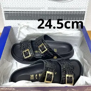 애로우즈 버켄스탁 악어 엠보싱 샌들 24.5cm
