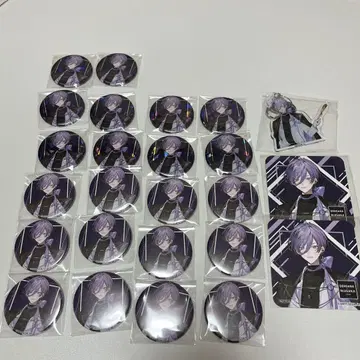 니지산지 사카키 네스 덴가나 콜라보 캔뱃지 아크릴 키링 코스터
