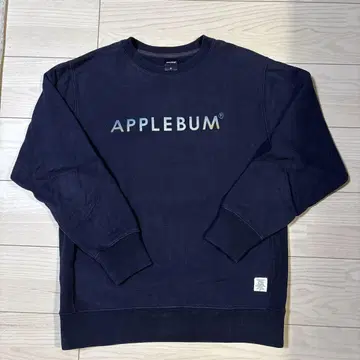 APPLEBUM 네이비 로고 맨투맨
