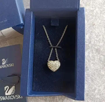 인기 파베 [SWAROVSKI] 스와로브스키 하트 리버서블 목걸이