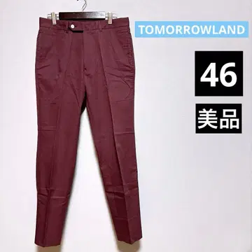 투모로우랜드 코튼 팬츠 치노 팬츠 버건디 46 슬랙스 보라색
