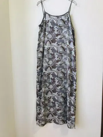 vintage tela 슬리브리스 롱 원피스