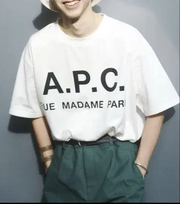 EDIFICE [A.P.C./아페쎄] 로고 프린트 티셔츠