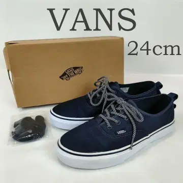 미사용급 VANS 반스 스니커즈 오센틱 24cm 네이비