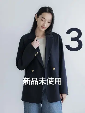 crewre 더블 테일러드 자켓 사이즈 3 네이비