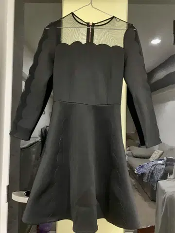 TED BAKER 시스루 블랙 원피스