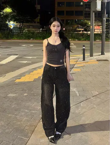 데님 emmy 스팽글