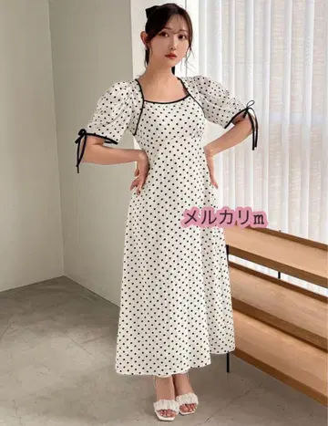 익명 배송 shein 도트 롱 원피스 맥시 쉬인