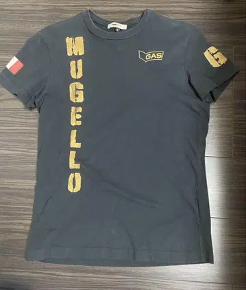 GAS MUGELLO 프린트 T셔츠 남성용 구제 의류