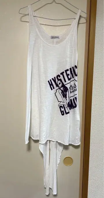 HYSTERIC GLAMOUR 화이트 롱 탱크탑
