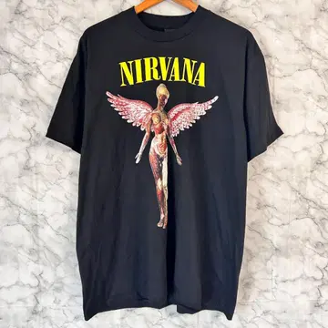 USA 제작 NIRVANA 닐바나 티셔츠 XL 유테로 UTERO