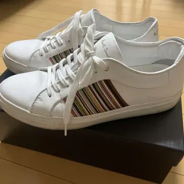Paul Smith 화이트 스트라이프 스니커즈