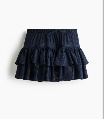 H&M 티어드 드로우 스트링 스커트