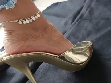 코인 참 포함 실버 발찌 Silver 925