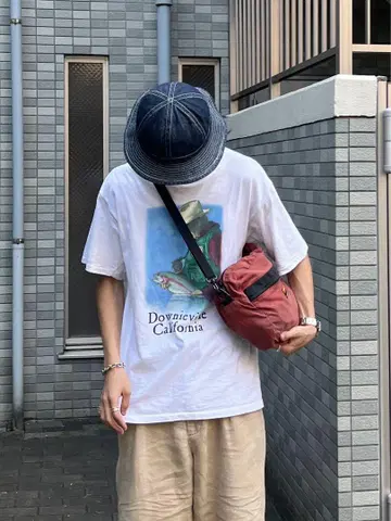 (구제) 90s USA 제작 송어 아트 티셔츠 프린트 cityboy