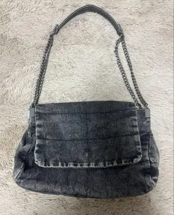 ZARA 데님 그레이 숄더백