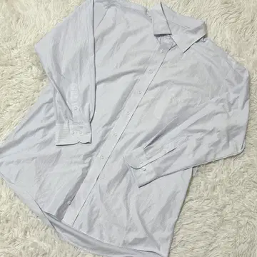 [ c5677 ] TOPVALU 커터 셔츠 긴팔 남성용 블루