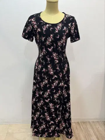 [새상품급] LAURA ASHLEY 꽃무늬 반팔 원피스 L 사이즈