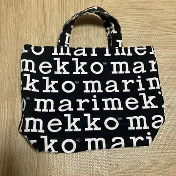 marimekko 로고 토트백 블랙/화이트 마리메꼬