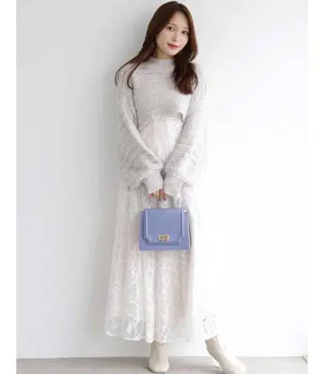 새상품급 MERCURYDUO 아코디언 스퀘어 BAG