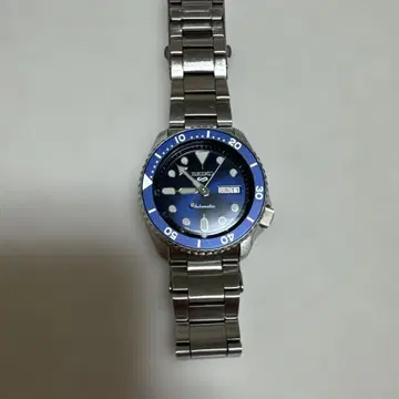 세이코 5 Sports SBSA001 오토매틱 시계 파랑 다이얼