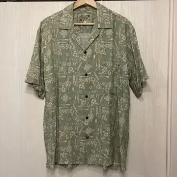 HAWAIIAN FASHION PLACE 알로하 셔츠 L 그린