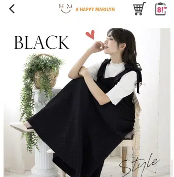 해피마릴린 원피스 5L-6L 블랙