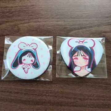 에이리언 스테이지 스아 토끼 캔뱃지 2점