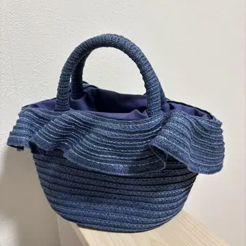 베이크루즈 바스켓백 파랑 네이비