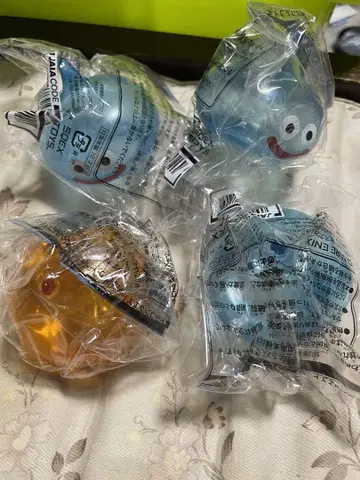 드래곤 퀘스트 겹쳐서!  클리어 피규어 슬라임 4세트