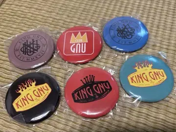 King Gnu 캔뱃지 가챠 6개 세트 2023 스타디움 투어