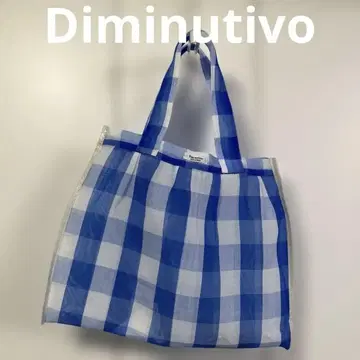 Diminutivo MESH BLOCKS 메쉬 토트백 체크